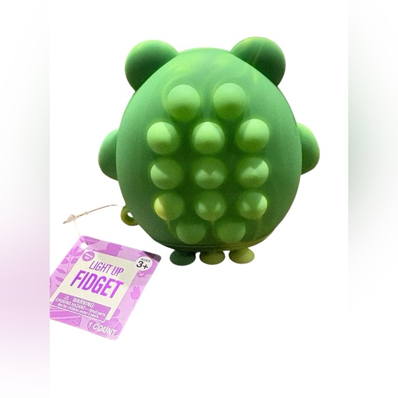 Green Frog Light Up Fidget Pop Toy - Picture 2 of 5